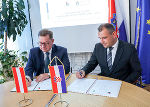 LR Werner Amon und Gespan Matija Posavec besiegelten die Partnerschaft zwischen der Steiermark und der kroatischen Region Međimurje.